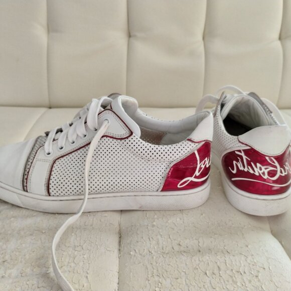 Women's Size US 7 (37) Christian Louboutin Fun Vieira Leather Sneakers - Picture 2 of 15